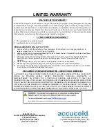 Preview for 10 page of Accucold FS24L User Manual