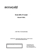 Accucold FS30L Instruction Manual preview