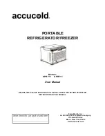 Accucold SPRF11 User Manual предпросмотр