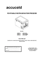 Accucold SPRF26 User Manual предпросмотр