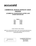 Предварительный просмотр 1 страницы Accucold VLT104 Owner'S Manual