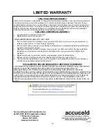 Preview for 13 page of Accucold VT65MLVAC456 User Manual