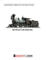 Accucraft trains Baldwin 4-4-0 1:20.3 Scale Instruction Manual preview