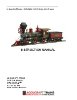Accucraft trains Lilly Belle Instruction Manual preview