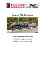 Accucraft trains PRR E6s Atlantic Manual preview