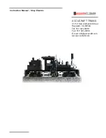 Accucraft trains Shay Electric Instruction Manual preview