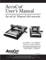 AccuCut MARK IV User Manual preview