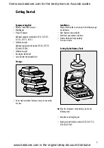 Preview for 3 page of Acculab 98648-013-61 Operating Instructions Manual