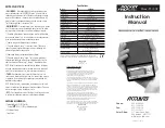 Acculab POCKET PRO PP-250B Instruction Manual предпросмотр