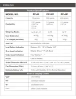 Preview for 4 page of Acculab PP-62 Instruction Manual