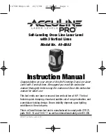 Preview for 1 page of AccuLine 40-6602 Instruction Manual