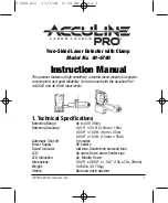 Preview for 1 page of AccuLine 40-6780 Instruction Manual