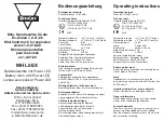 AccuLux MHL 5 EX Operating Instructions preview