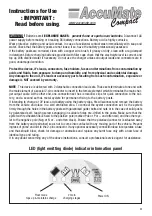 Preview for 3 page of AccuMate TM71 Instructions For Use Manual