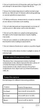 Preview for 3 page of AccuMed AC-TR121 Instruction Manual