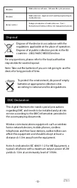 Preview for 13 page of AccuMed AC-TR121 Instruction Manual