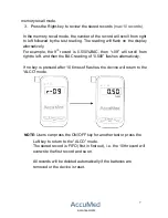 Предварительный просмотр 8 страницы AccuMed BAC-180 User Manual