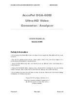 Preview for 2 page of AccuPel DGA-6000 User Manual