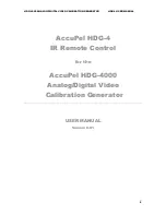 Предварительный просмотр 2 страницы AccuPel HDG-4 User Manual