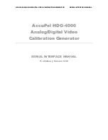 Preview for 2 page of AccuPel HDG-4000 Serial Interface Manual