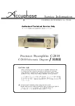 Accuphase C-2810 Service Information предпросмотр