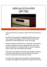 Accuphase DP-750 Manual preview