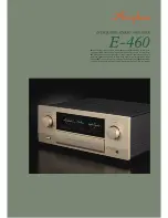 Preview for 1 page of Accuphase E-460 Manual