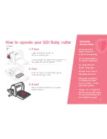 Preview for 3 page of AccuQuilt Go! baby 55600UG Instructions & Tips For Use