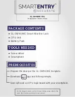 Preview for 2 page of Accurate Technology SMARTENTRY Installer'S Manual