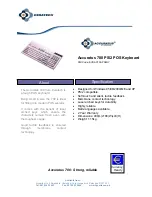 Предварительный просмотр 1 страницы Accuratus KYBAC700-PS2HY Datasheet