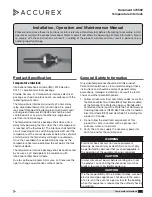 Accurex Temperature Interlock Installation, Operation And Maintenance Manual preview