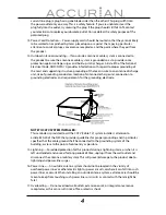 Предварительный просмотр 4 страницы Accurian 31-5048 User Manual