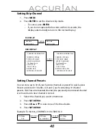 Предварительный просмотр 40 страницы Accurian 31-5048 User Manual