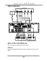 Предварительный просмотр 17 страницы Accurian ACCURIAN 6.1ch Sirius-Ready A/V Surround... User Manual