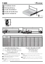 Preview for 1 page of Accuride 7400 Series Installation Manual