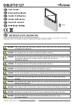 Preview for 1 page of Accuride DBLIFT-0127 User Manual