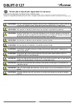 Preview for 4 page of Accuride DBLIFT-0127 User Manual