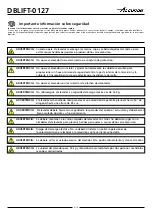 Preview for 5 page of Accuride DBLIFT-0127 User Manual