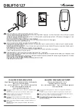 Preview for 16 page of Accuride DBLIFT-0127 User Manual