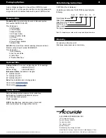 Preview for 4 page of Accuride Senseon 38TREL Quick Reference