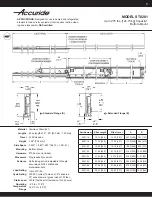 Preview for 1 page of Accuride ST8201 Manual