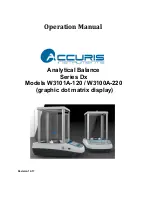 Preview for 1 page of Accuris Dx W3101A-220 Operation Manuals