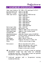 Предварительный просмотр 7 страницы AccuScene VF1280S Mk II User Manual