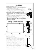 Preview for 2 page of AccuScreens WALL/PORTABLE PROJECTION SCREENS Assembly/Mounting Instructions