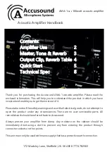 Accusound AMA-1 Handbook preview