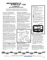 Accusplit 1590 Operating Instructions preview