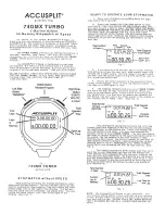 Accusplit A740MXT Operation Manual preview