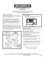 Preview for 1 page of Accusplit AE2720STEP Instructions