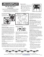 Preview for 1 page of Accusplit AE2740 Instructions