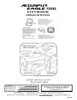 Accusplit Eagle 120XL Operating Instructions preview